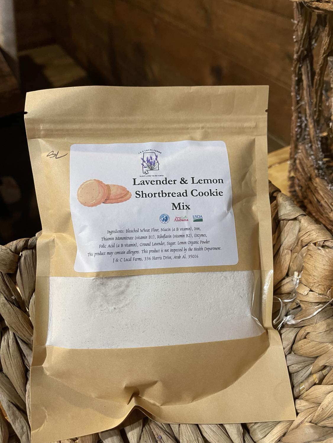 Lavender Shortbread Cookie Mix