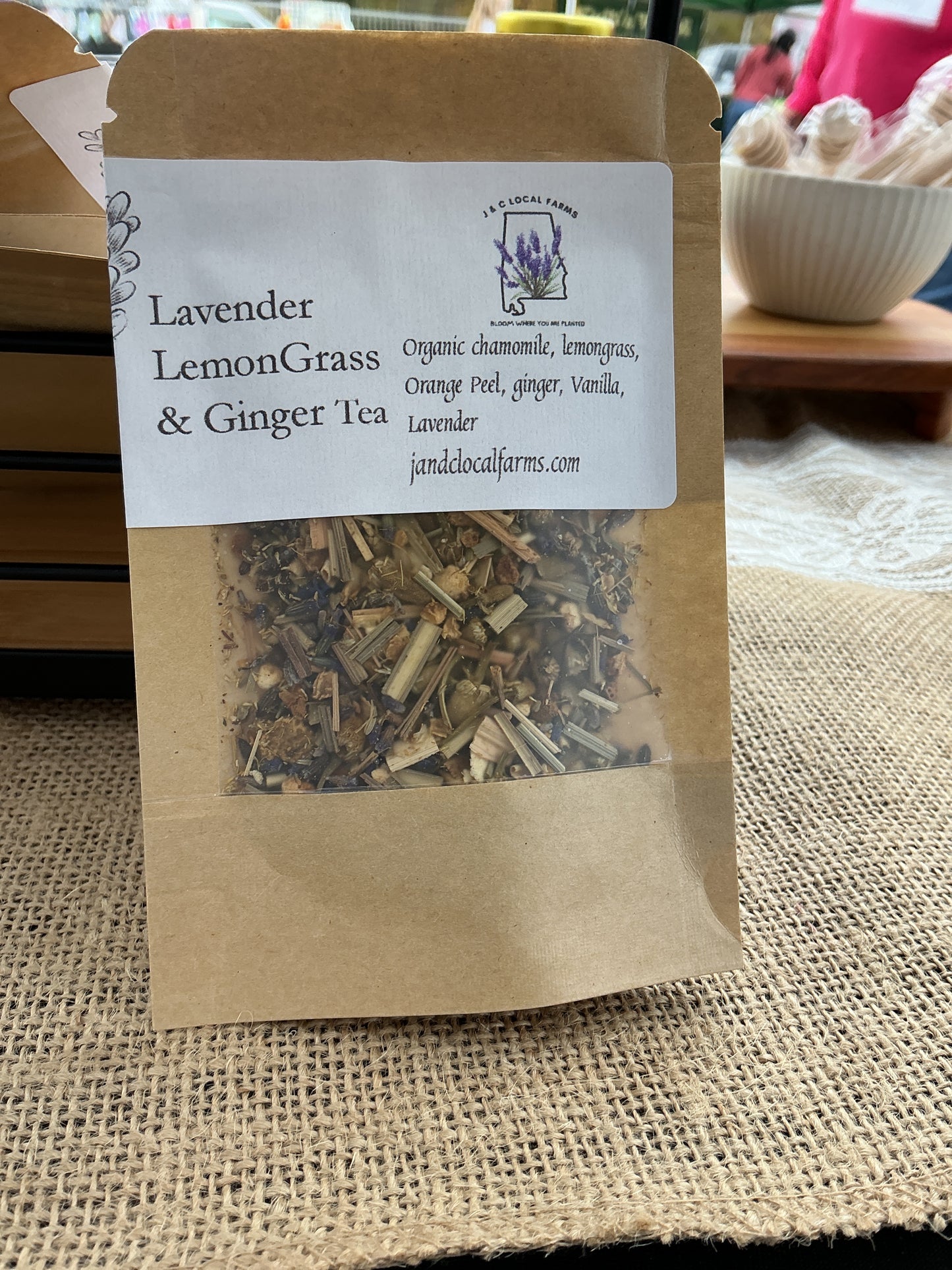 Lavender Lemongrass and Ginger Tea