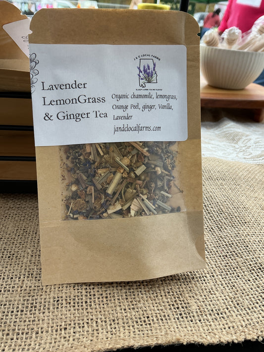 Lavender Lemongrass and Ginger Tea